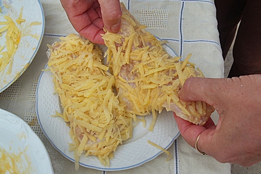 Pangasius in crusta de cartofi