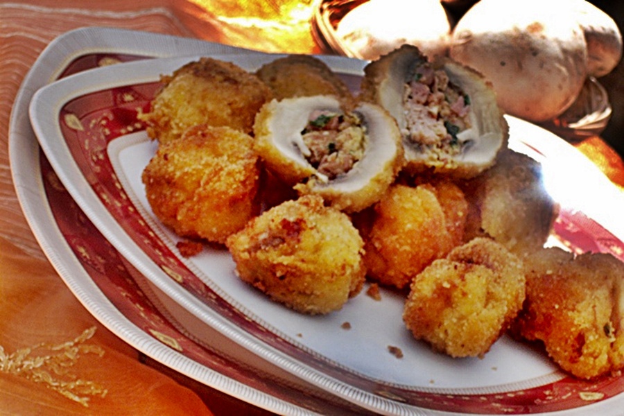 Ciuperci pane umplute