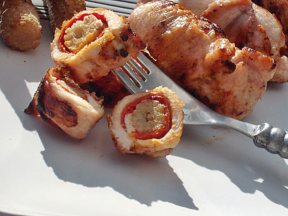 Minirulouri cu baby corn la gratar