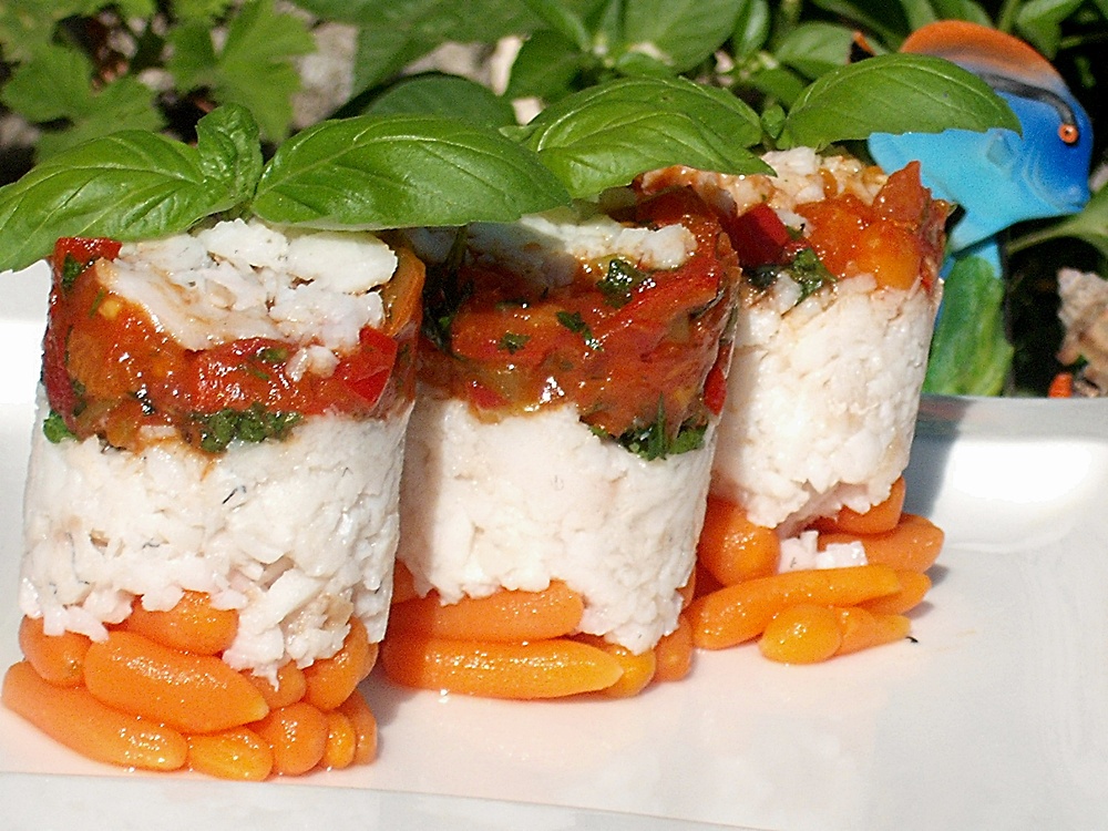 Turnulete aromate din salau cu legume