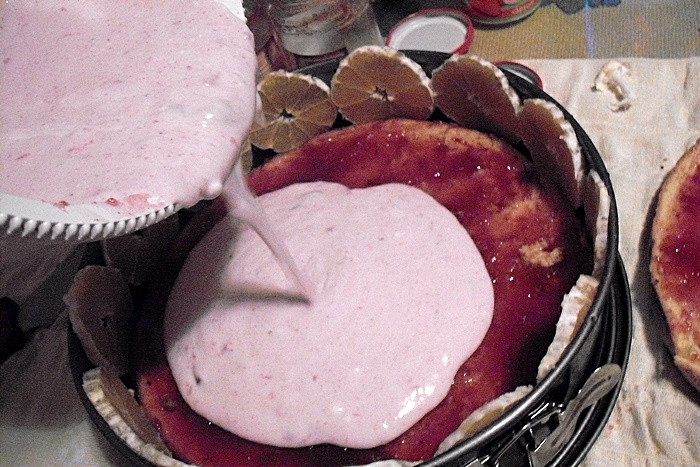 Tort cu gem ,portocale si kiwi