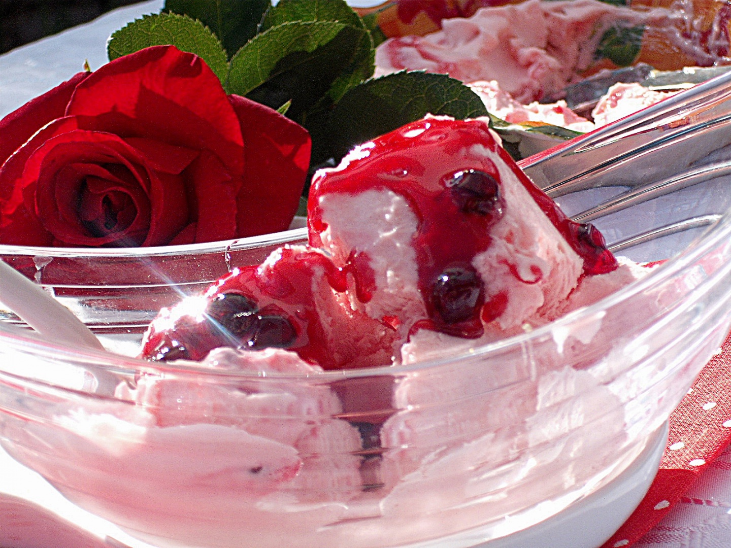 Inghetata din cirese amare