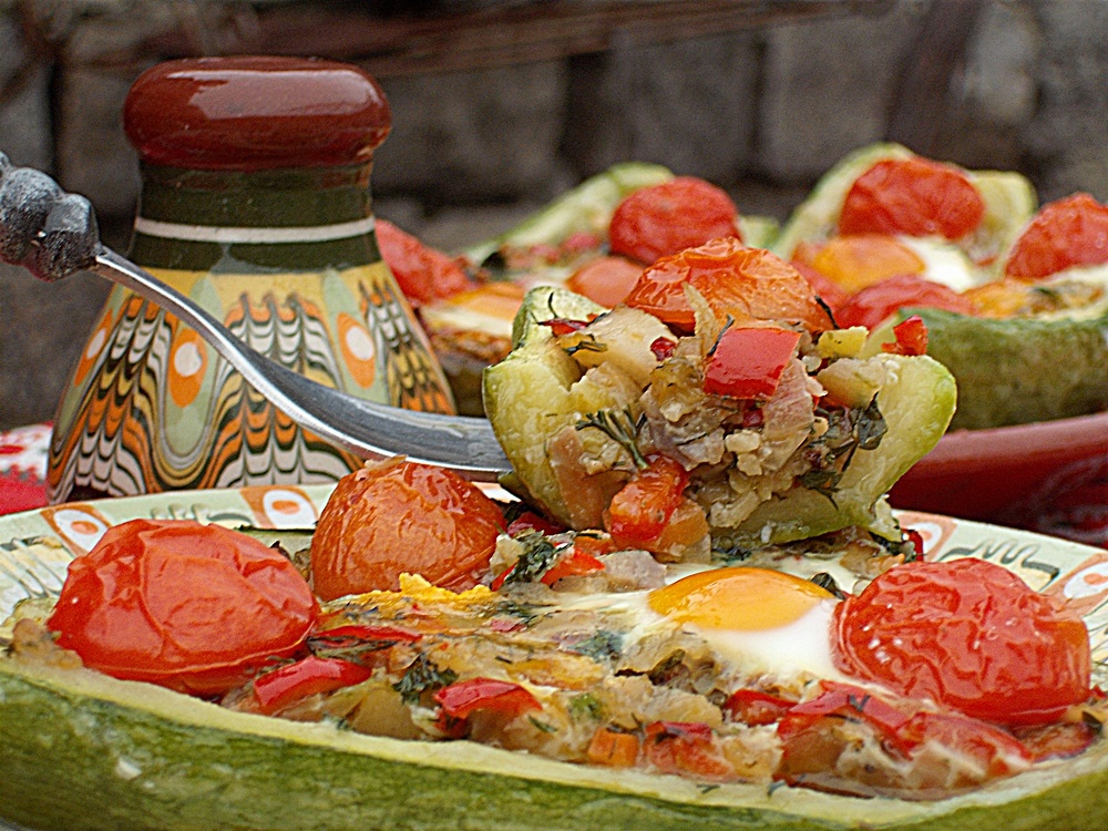 Barcute cu legume,la cuptor