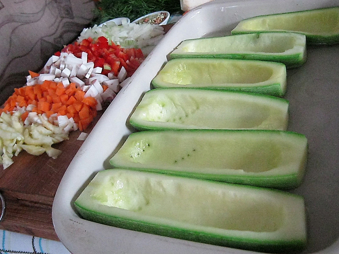 Barcute cu legume,la cuptor