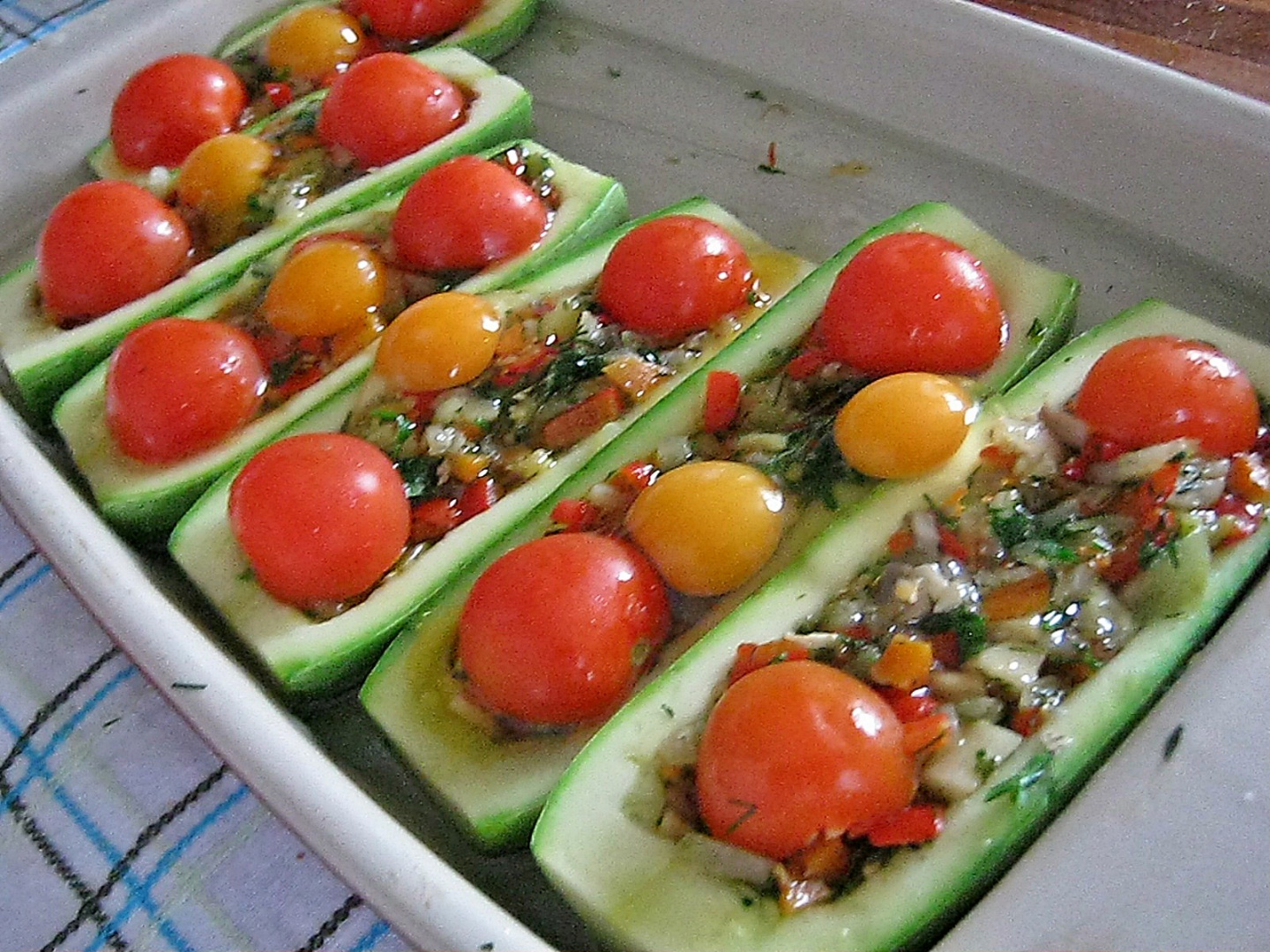 Barcute cu legume,la cuptor