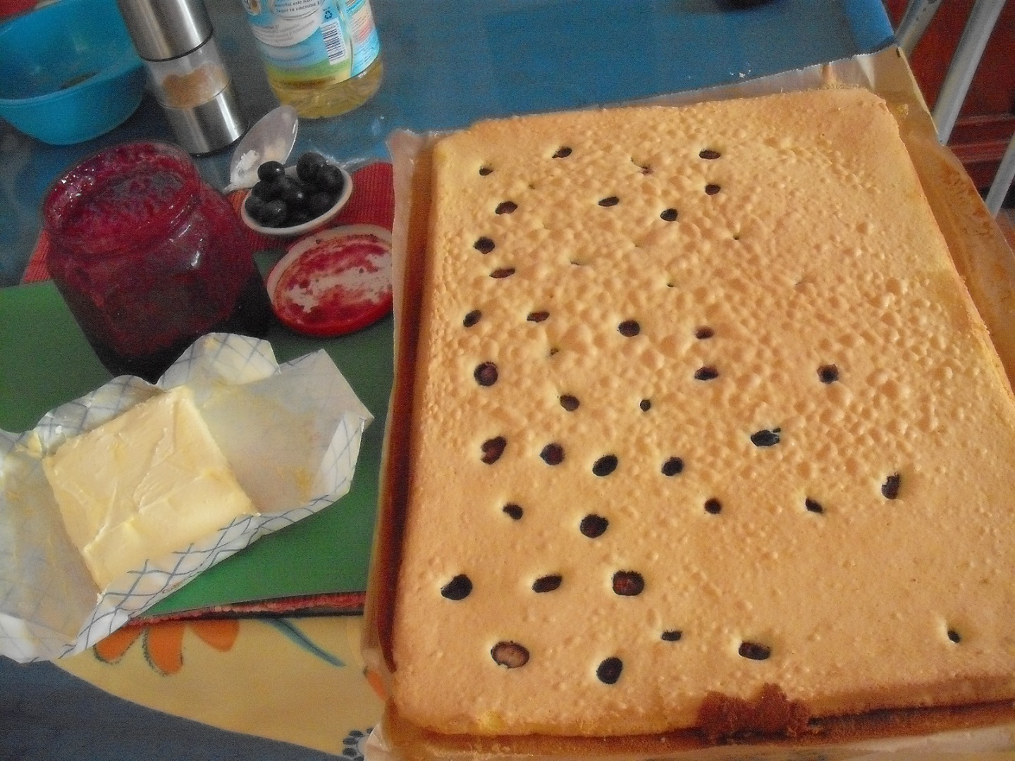 Rulada cu dulceata de afine