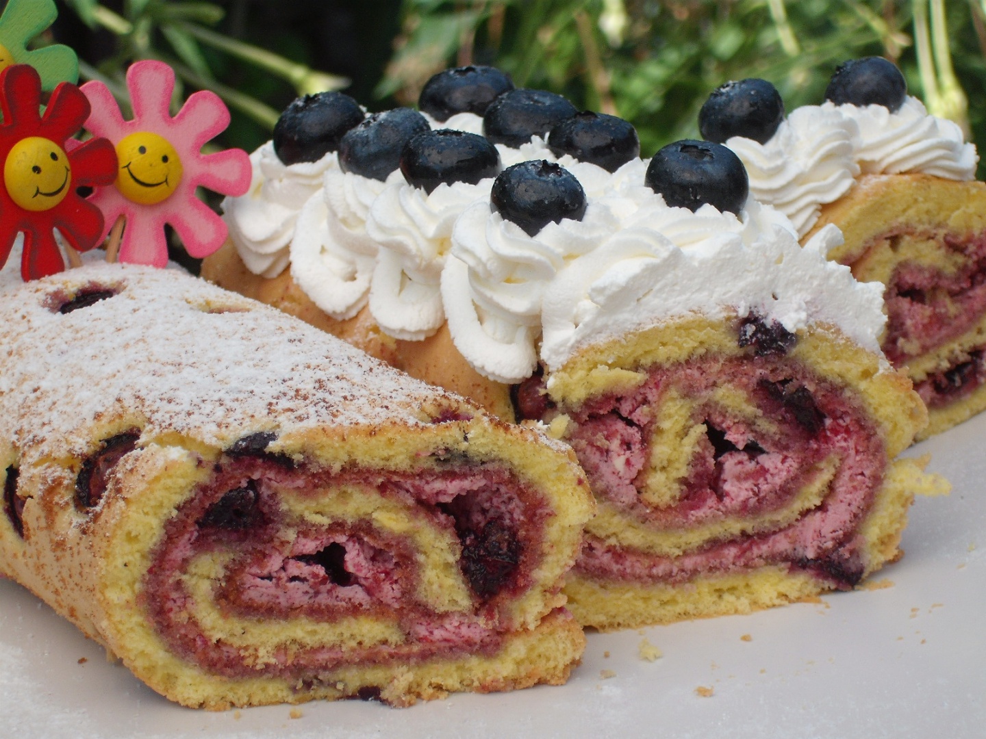 Rulada cu dulceata de afine