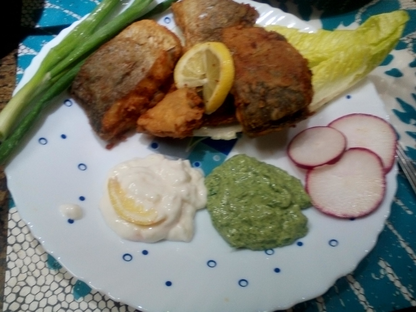 Peste tilapia prajit cu lamaie si cumin