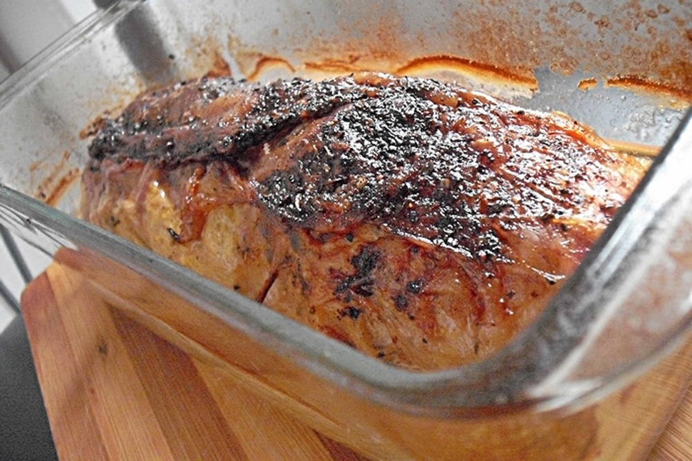 Pulpa de porc umpluta cu legume imbracata in prapur