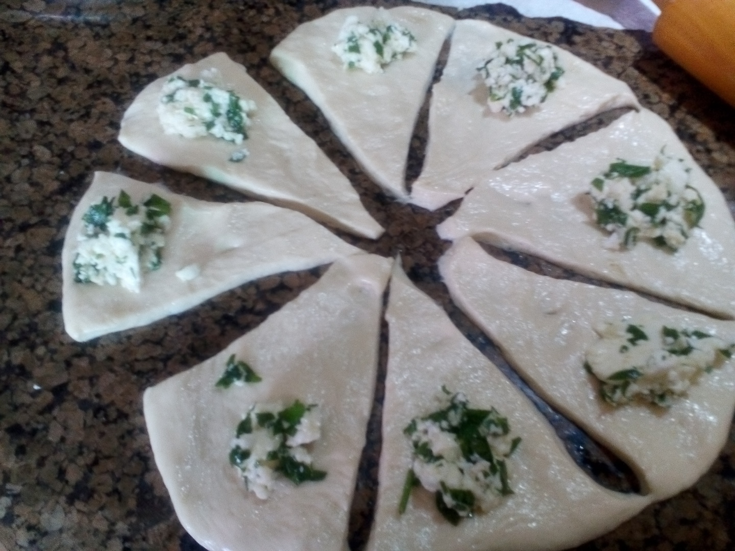 Trandafiri cu branza sarata