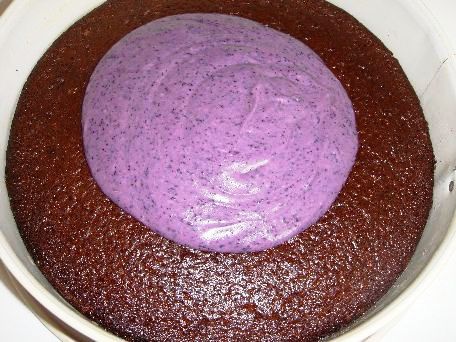 Tort cu crema de afine