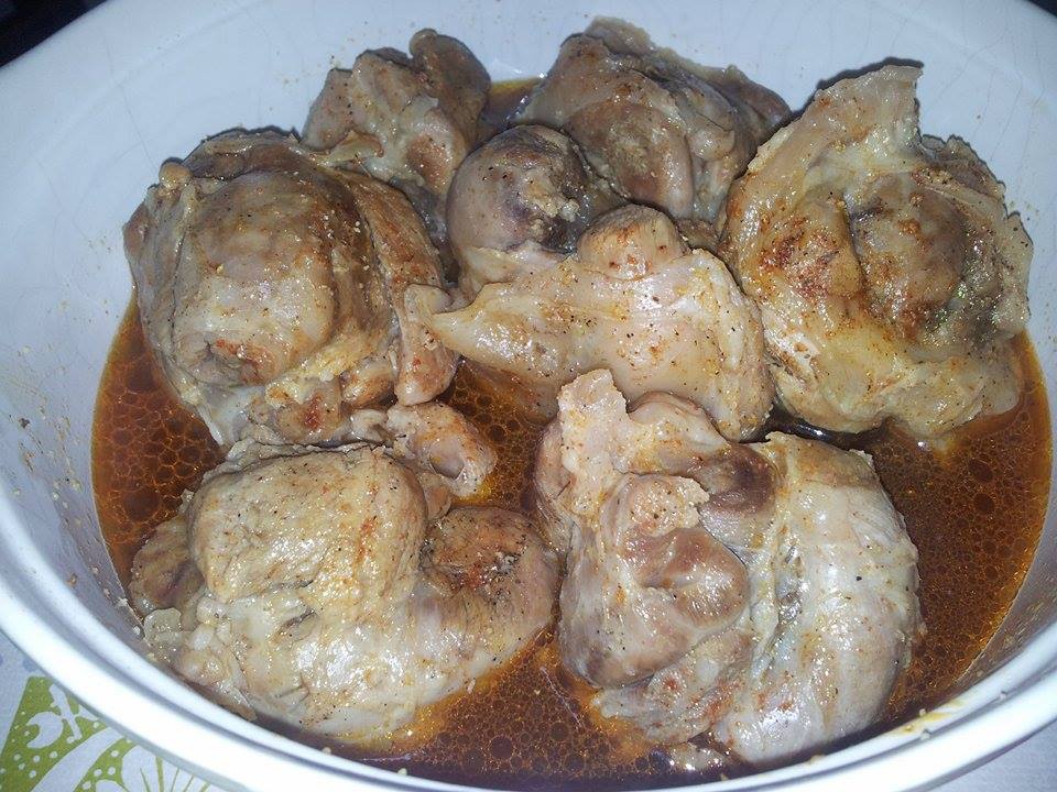 Rasol de Porc cu vin rosu la cuptor