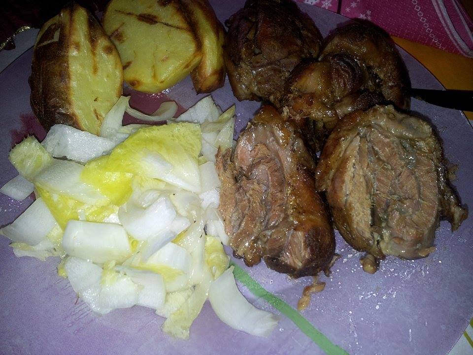 Rasol de Porc cu vin rosu la cuptor