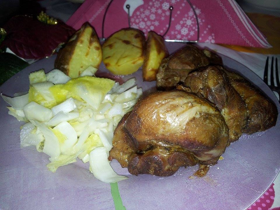 Rasol de Porc cu vin rosu la cuptor