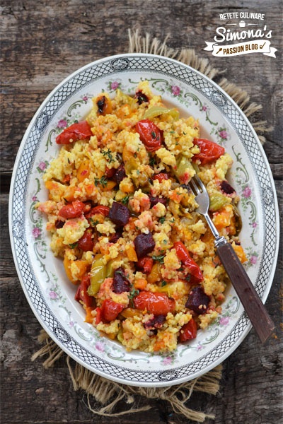 Salata de mei cu legume coapte