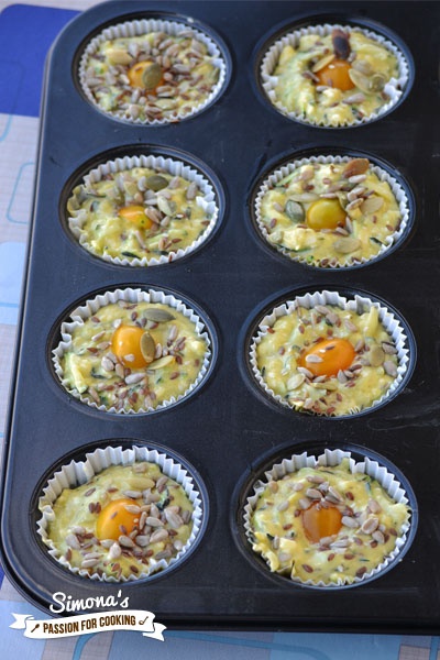 Briose cu dovlecei si cherry galbene