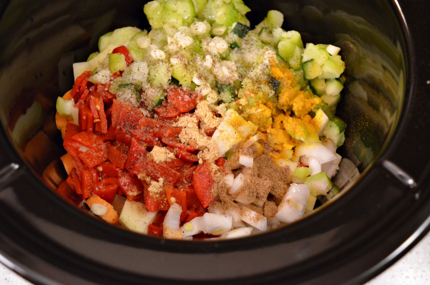 Legume cu ardei copt la slow cooker Crock-Pot