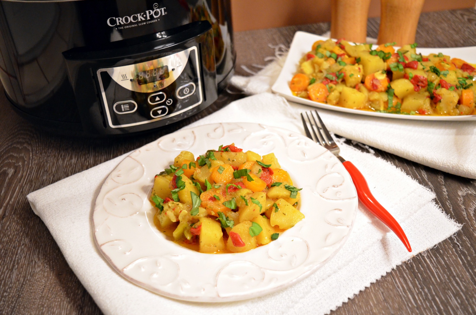 Legume cu ardei copt la slow cooker Crock-Pot