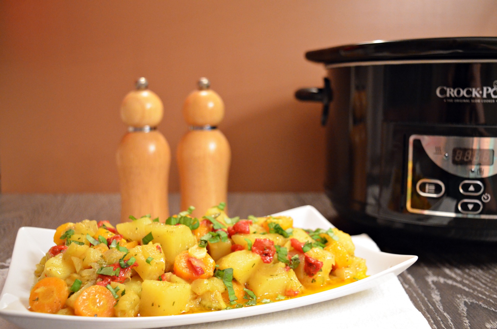 Legume cu ardei copt la slow cooker Crock-Pot