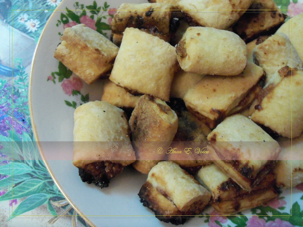 Cornulete asortate cu aluat din untura