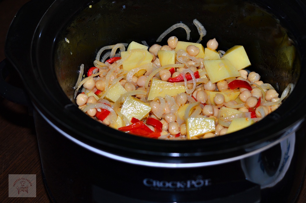 Tocanita de naut cu cartofi - de post, la slow cooker Crock-Pot