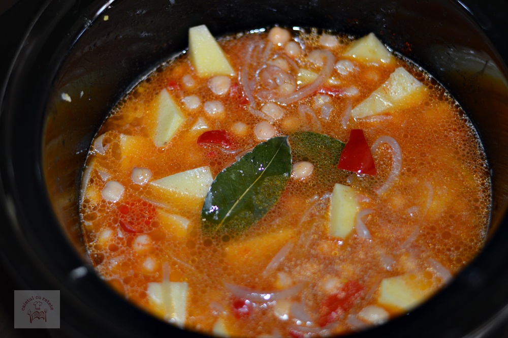 Tocanita de naut cu cartofi - de post, la slow cooker Crock-Pot
