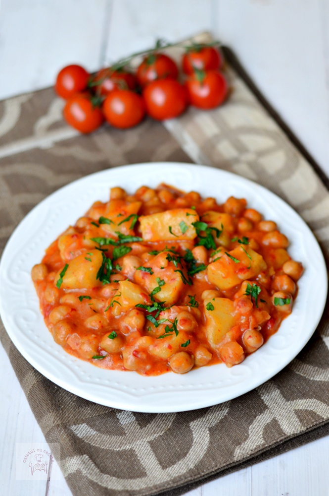 Tocanita de naut cu cartofi - de post, la slow cooker Crock-Pot