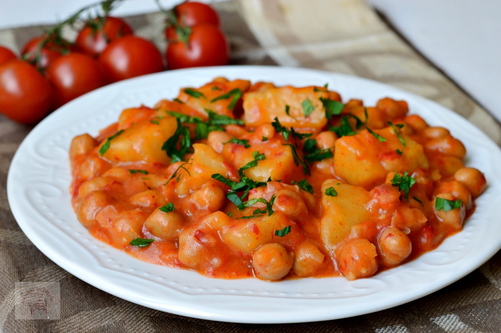 Tocanita de naut cu cartofi - de post, la slow cooker Crock-Pot