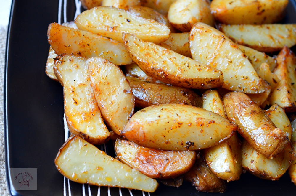 Cartofi wedges la slow cooker Crock-Pot