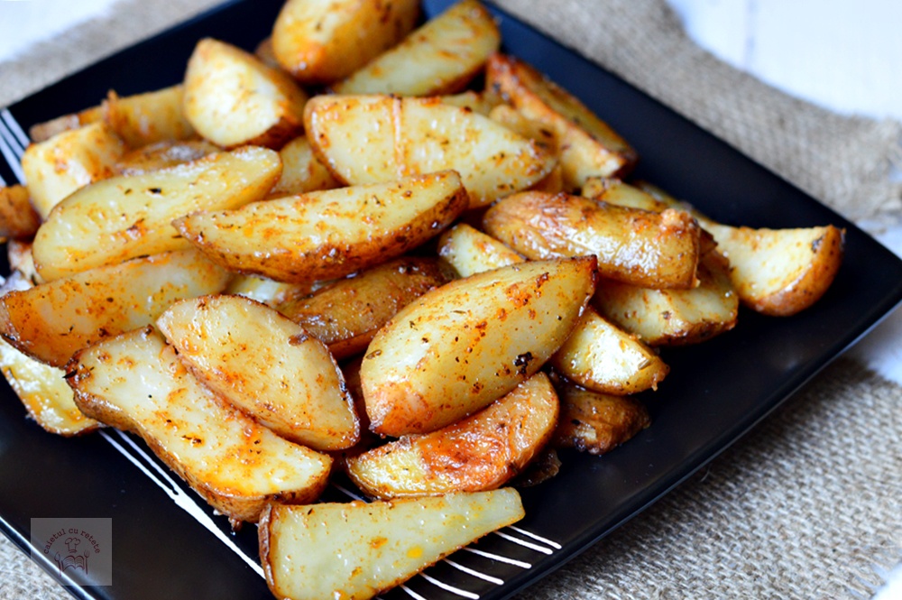 Cartofi wedges la slow cooker Crock-Pot