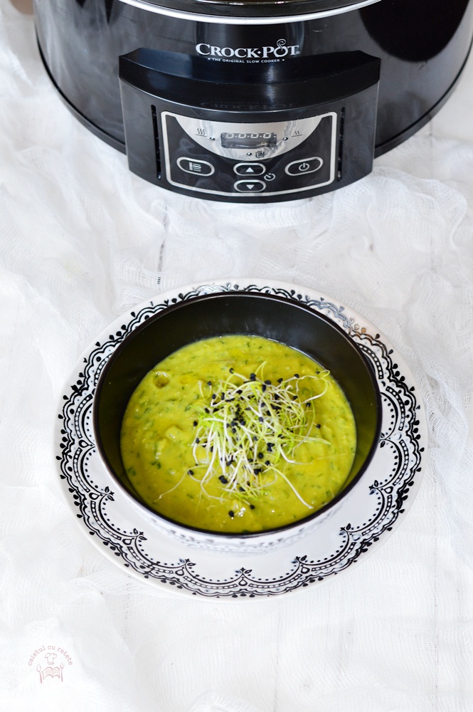 Supa crema de mazare - de post, la slow cooker Crock-Pot