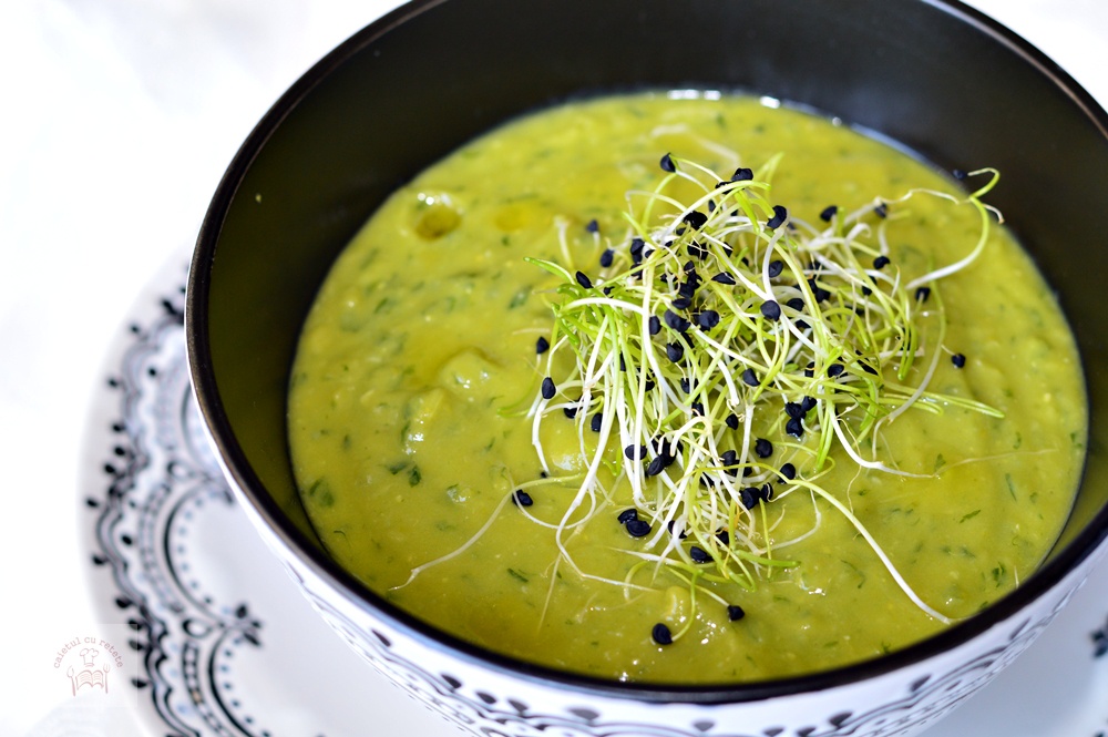 Supa crema de mazare - de post, la slow cooker Crock-Pot