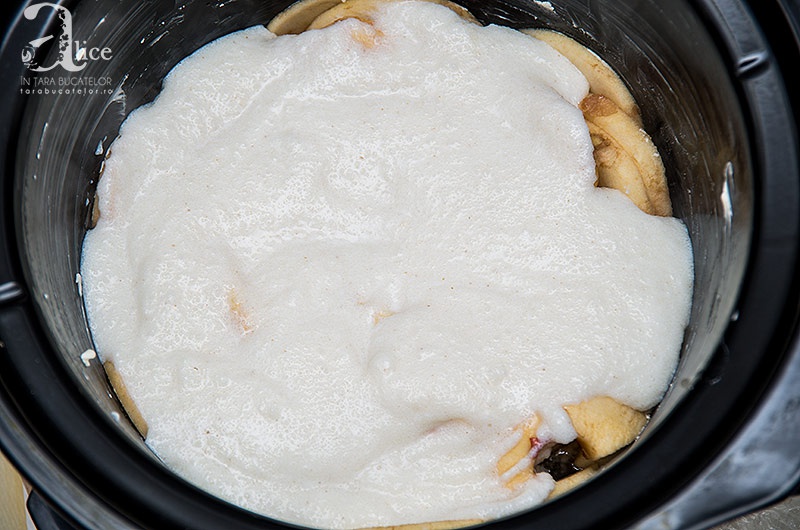 Budinca de gris cu mere la slow cooker Crock-Pot