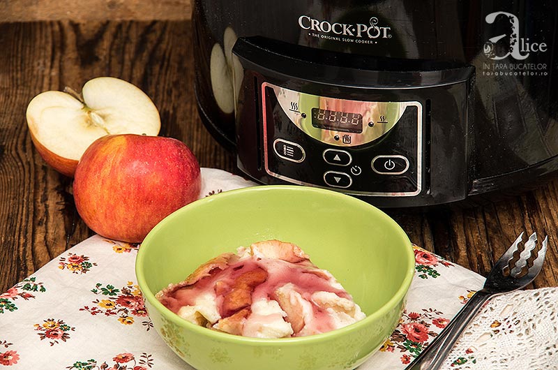 Budinca de gris cu mere la slow cooker Crock-Pot