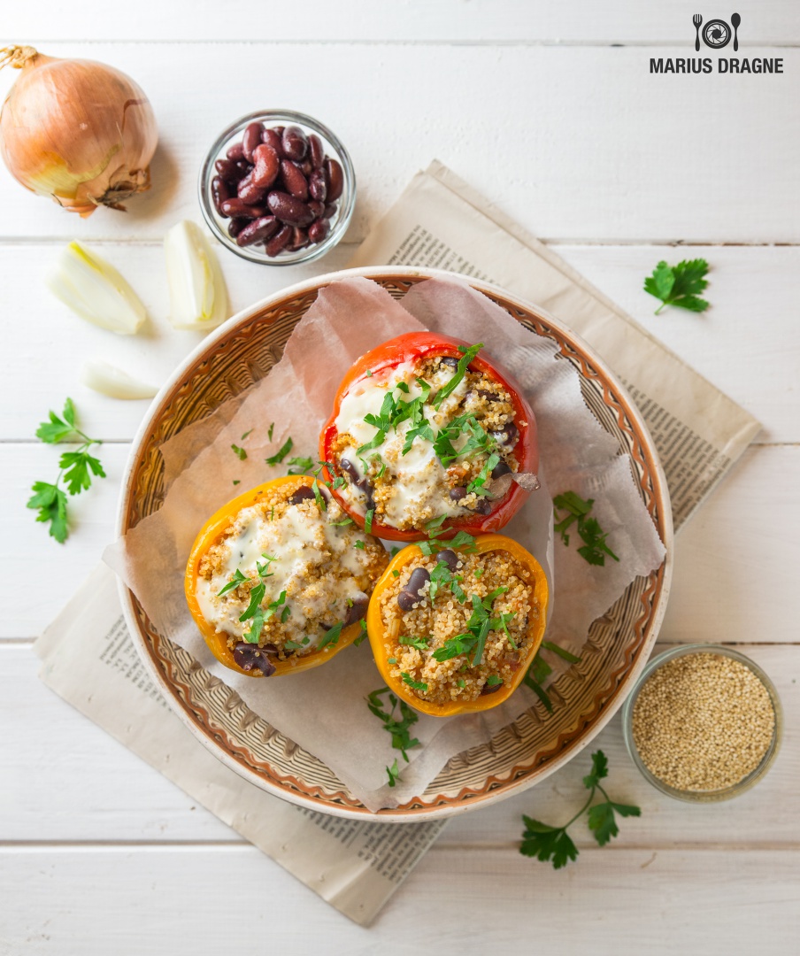 Ardei umpluti cu quinoa la Slow Cooker Crock-Pot – de post