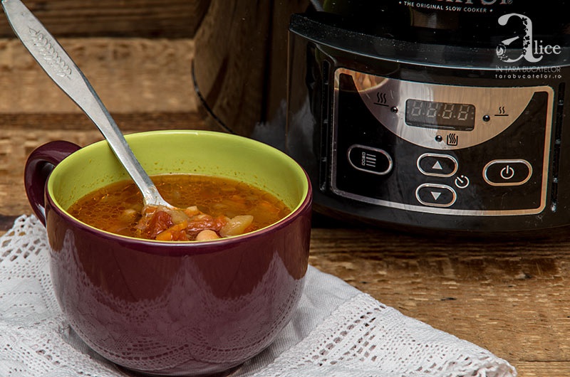 Ciorba de legume si naut la slow cooker Crock-Pot