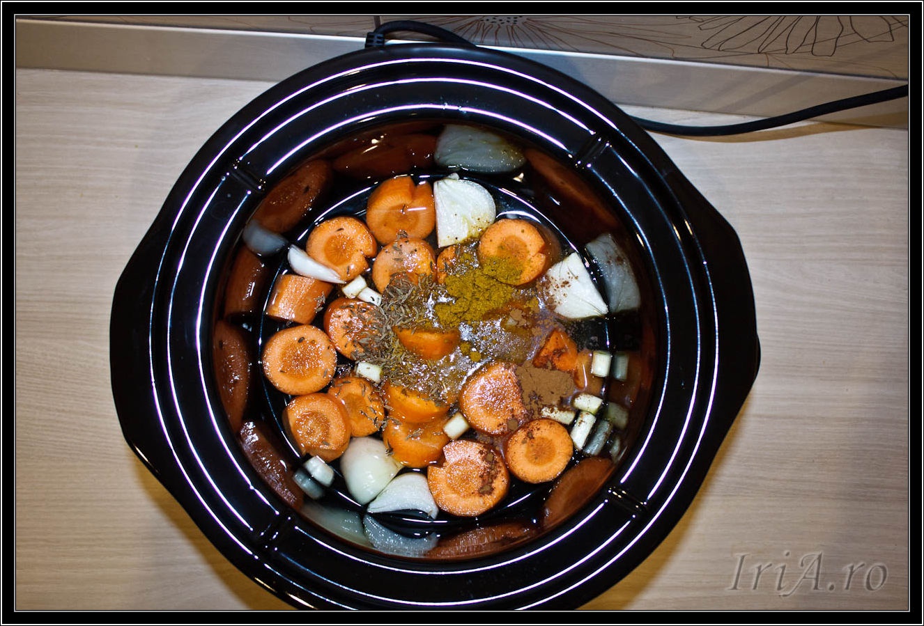 Supa crema de morcovi cu curry - de post, la slow cooker Crock-Pot