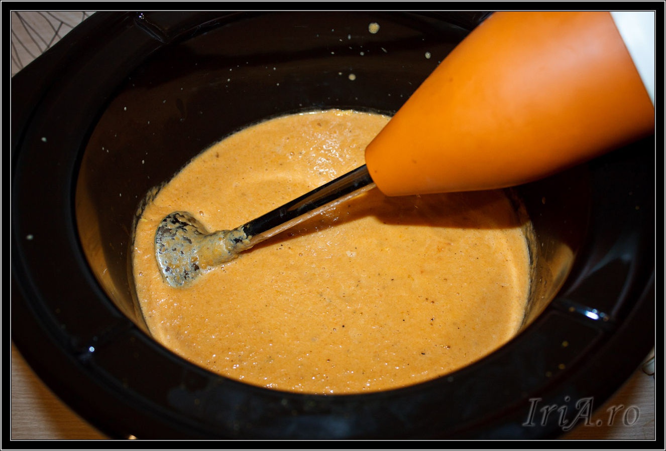 Supa crema de morcovi cu curry - de post, la slow cooker Crock-Pot