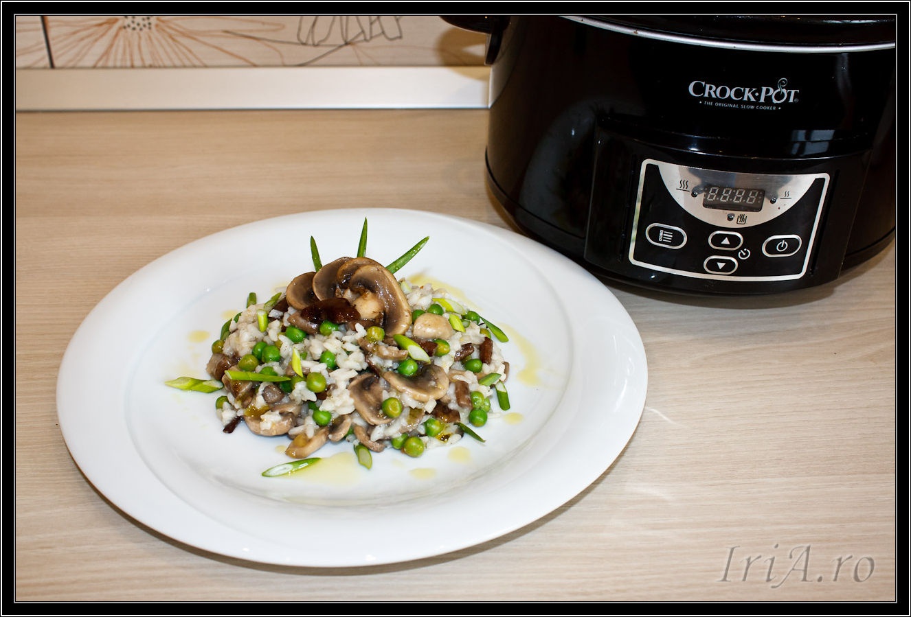 Risotto de post cu ciuperci la slow cooker Crock-Pot