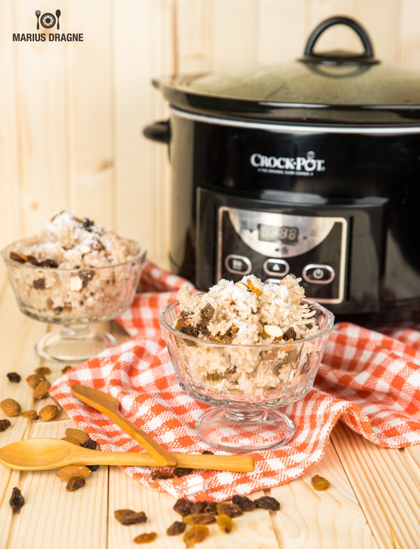 Budinca de orez cu cocos la Slow Cooker Crock-Pot – de post