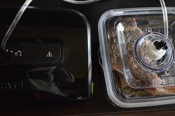 Friptura de miel cu cartofi marinata cu aparatul Food Saver