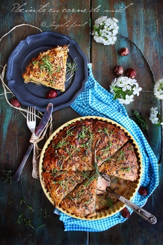 Placinta cu carne de miel pregatita cu aparatul de marinat FoodSaver