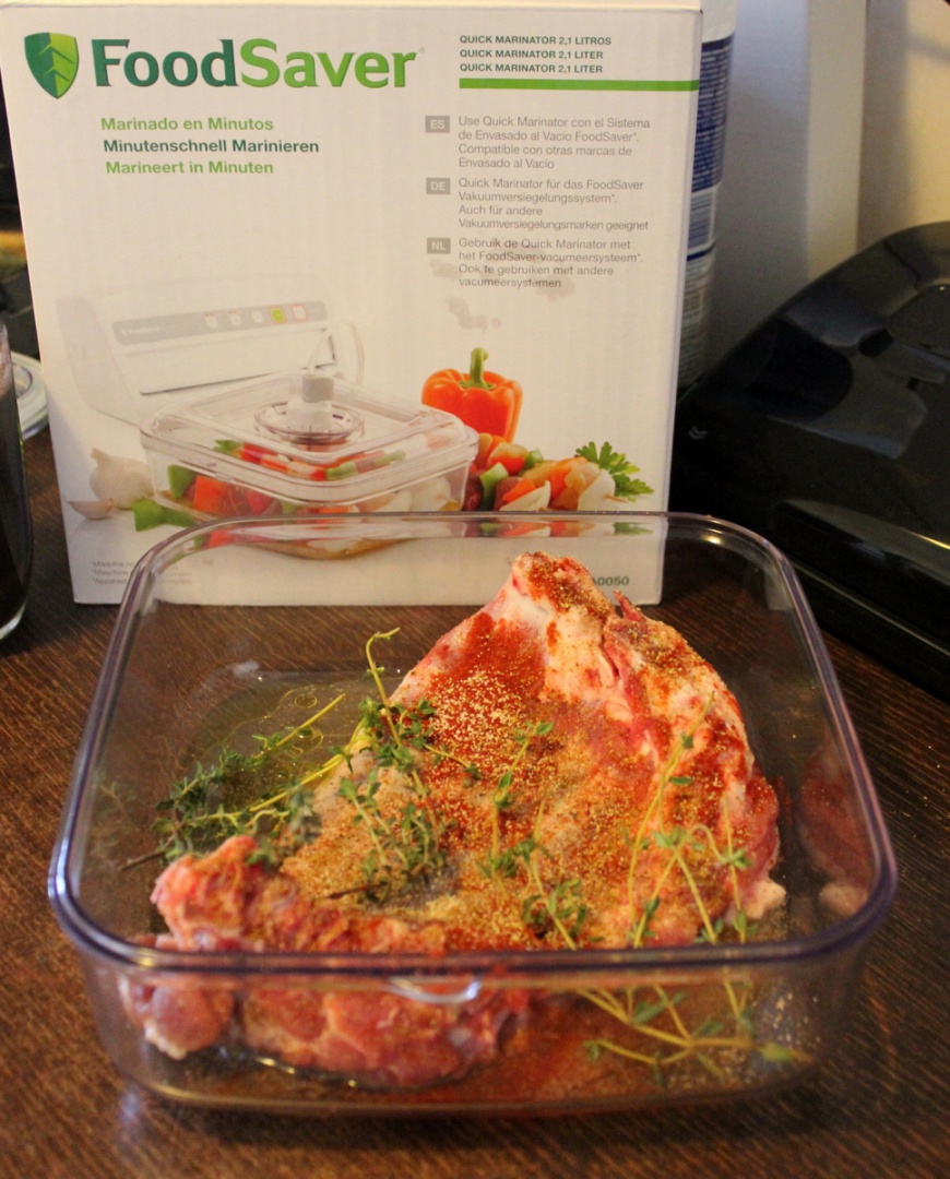 Coaste de miel marinate pregatite cu aparatul de marinat FoodSaver