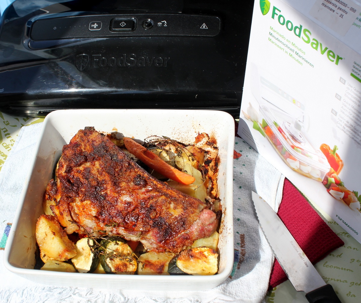 Coaste de miel marinate pregatite cu aparatul de marinat FoodSaver