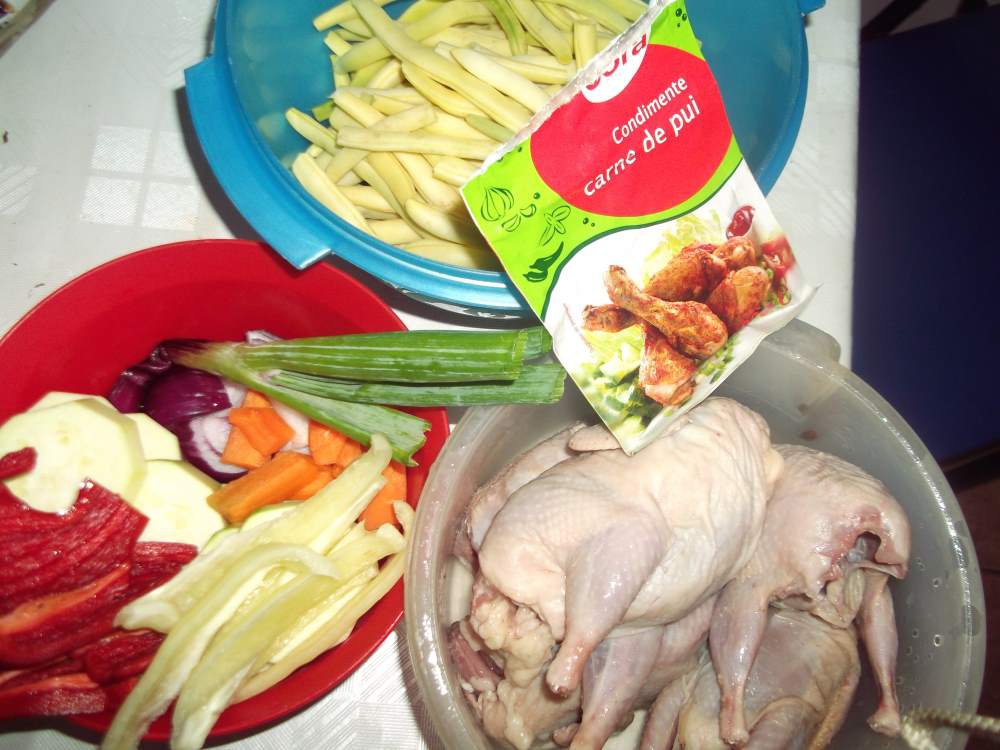 Prepelite la cuptor cu legume