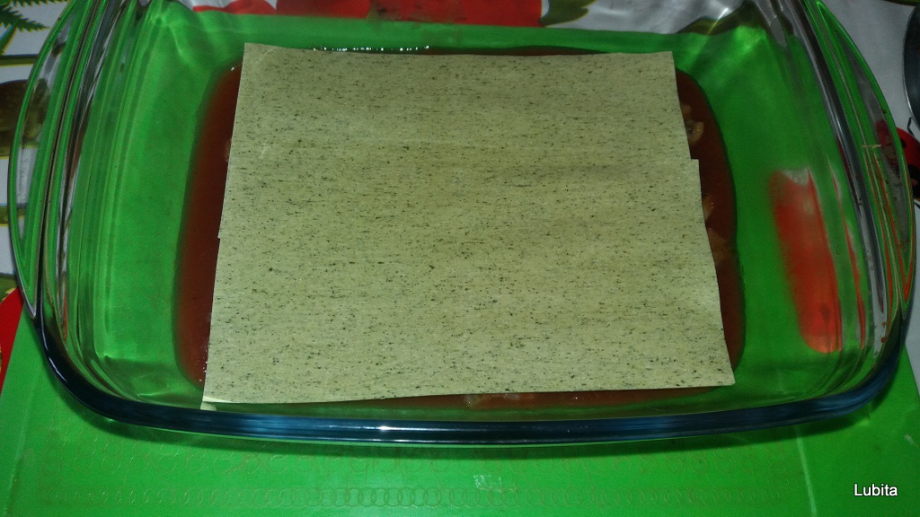 Lasagna cu ciuperci si legume