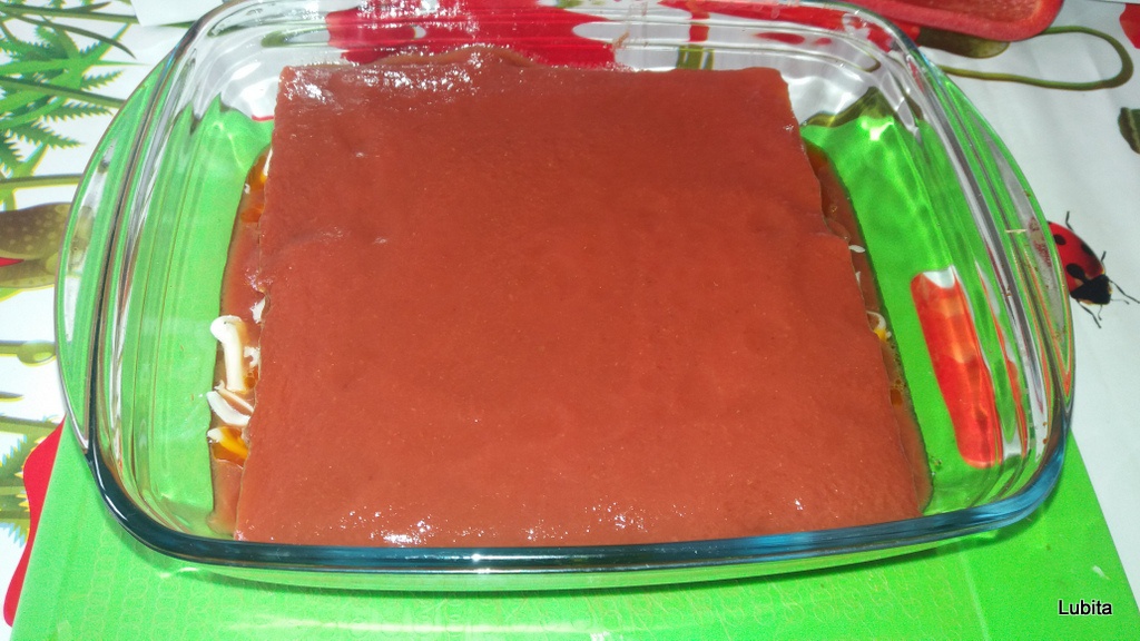 Lasagna cu ciuperci si legume