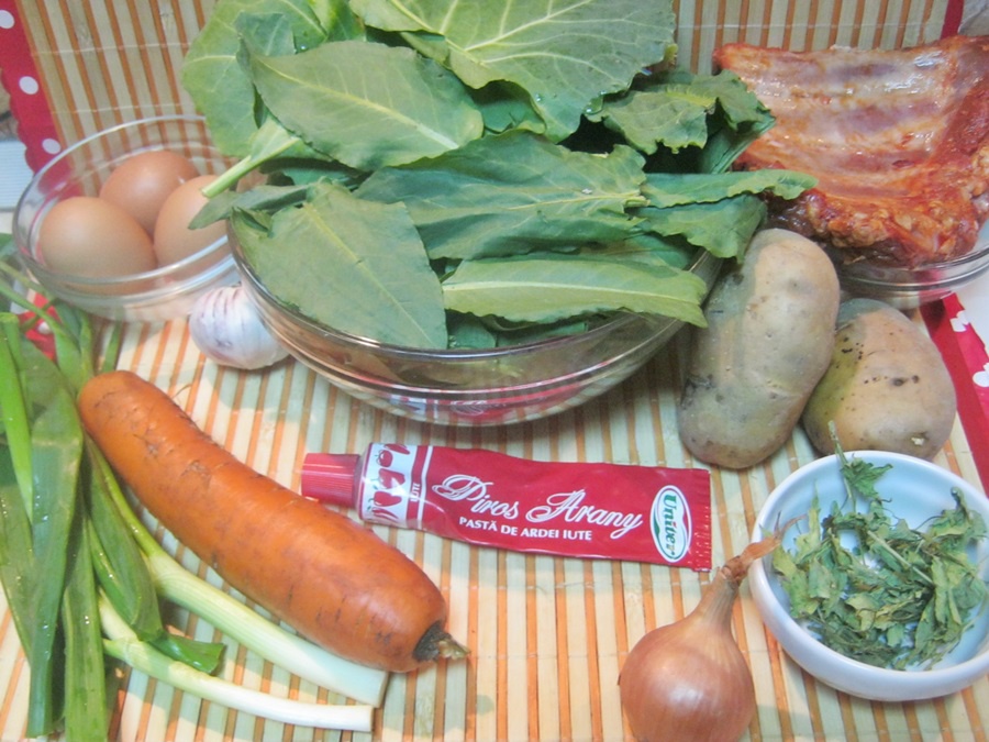 Ciorba de stevie cu afumatura