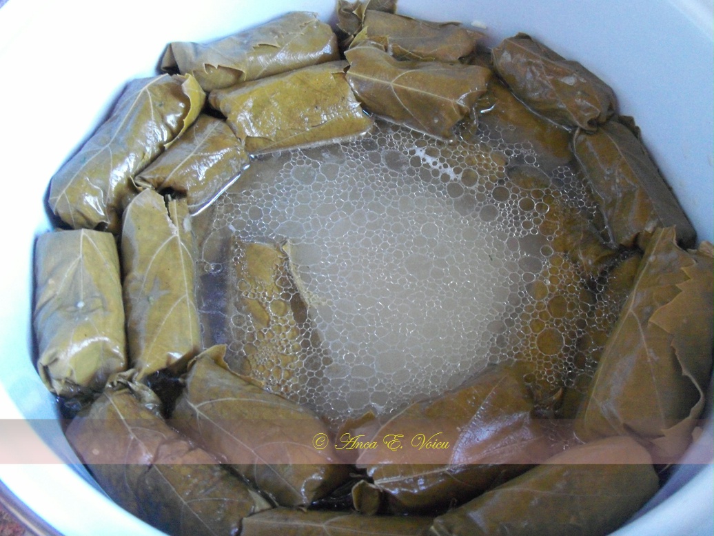 Sarmale in foi de vita