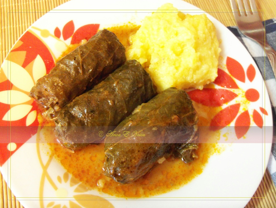 Sarmale in foi de vita